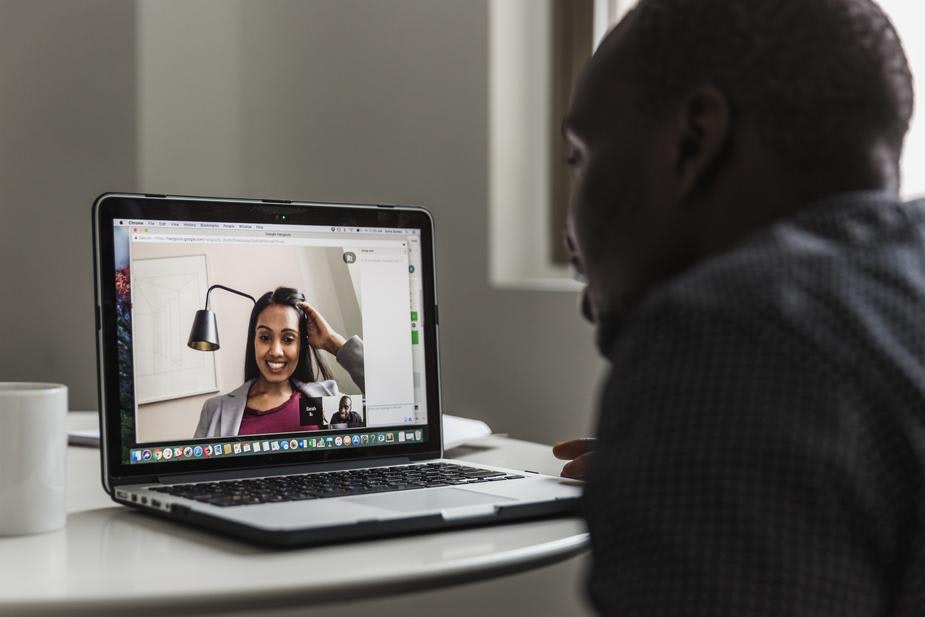 recruiting for remote jobs often happens over video chat